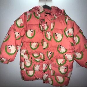 Pink polar bear Molo ski snow jacket coat